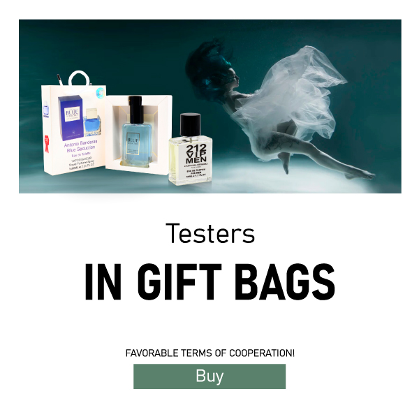 Testers in gift bags